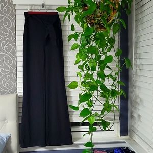 Fitted wide leg pants